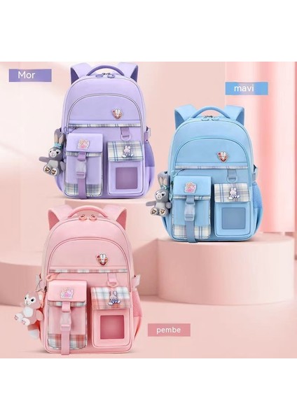 Yeni Kız Okul Çantası Ilkokul Öğrencisi 1-3-6-9 Sınıf Su Geçirmez Yük Azaltma Ortaokul Çocukları 6-15 Yaş Omuz Çantası (Yurt Dışından) fırsatları