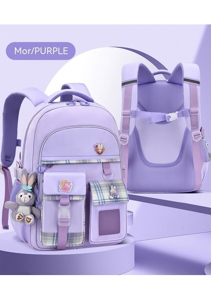 Yeni Kız Okul Çantası Ilkokul Öğrencisi 1-3-6-9 Sınıf Su Geçirmez Yük Azaltma Ortaokul Çocukları 6-15 Yaş Omuz Çantası (Yurt Dışından) indirimleri