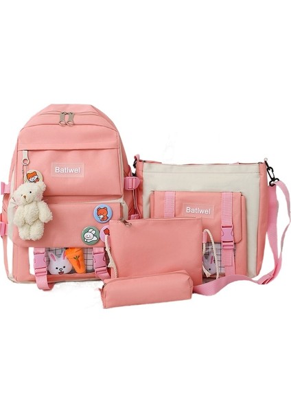Kampüs Okul Çantası Kadın Turp Tavşan Ilkokul Kız Sırt Çantası (Yurt Dışından)