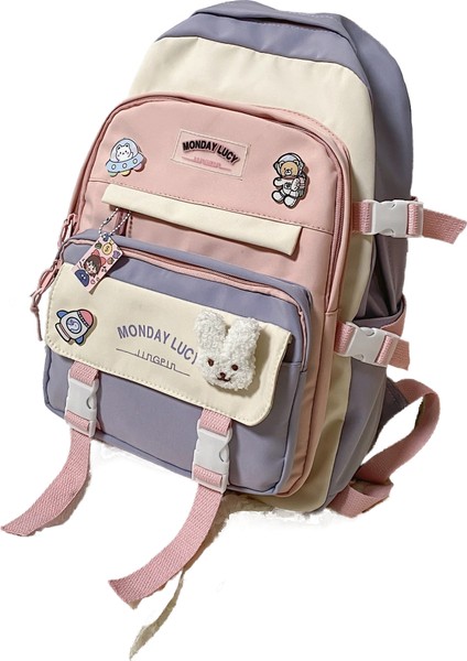 Yeni Okul Çantası Kadın Ins Tarzı Lise Öğrencisi Ortaokul Öğrencisi Ilkokul Öğrencisi Üçüncü Ila Beşinci Sınıf Sırt Çantası Kolej Sırt Çantası (Yurt Dışından)