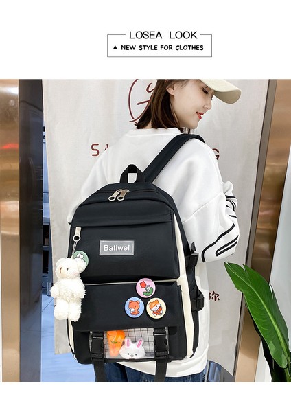 Kampüs Okul Çantası Kadın Turp Tavşan Ilkokul Kız Sırt Çantası (Yurt Dışından) modelleri