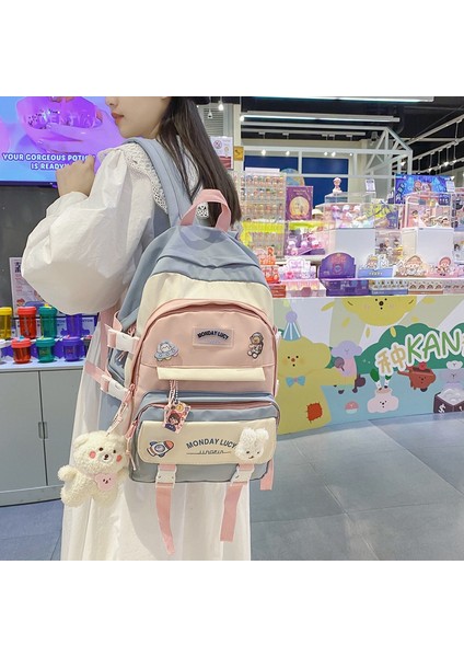 Yeni Okul Çantası Kadın Ins Tarzı Lise Öğrencisi Ortaokul Öğrencisi Ilkokul Öğrencisi Üçüncü Ila Beşinci Sınıf Sırt Çantası Kolej Sırt Çantası (Yurt Dışından) fiyatları