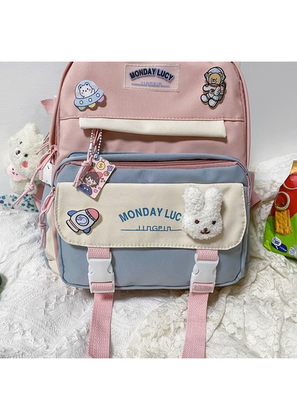 Yeni Okul Çantası Kadın Ins Tarzı Lise Öğrencisi Ortaokul Öğrencisi Ilkokul Öğrencisi Üçüncü Ila Beşinci Sınıf Sırt Çantası Kolej Sırt Çantası (Yurt Dışından) fırsatları