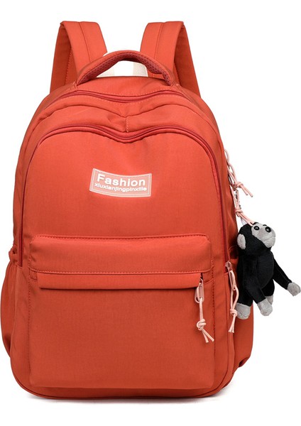 Yeni Okul Çantası Basit ve Şık Sırt Çantası Büyük Kapasiteli Yıkanmış Pamuklu Vahşi Okul Bahçesi Tarzı Ilkokul Öğrencisi Sırt Çantası (Yurt Dışından)