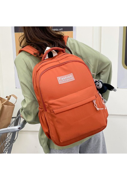 Yeni Okul Çantası Basit ve Şık Sırt Çantası Büyük Kapasiteli Yıkanmış Pamuklu Vahşi Okul Bahçesi Tarzı Ilkokul Öğrencisi Sırt Çantası (Yurt Dışından) fırsatları