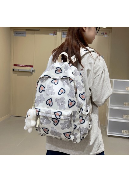 Japon Sevimli Ayı Kız Okul Çantası Kız Koreli Lise Öğrencisi Ortaokul Sırt Çantası Büyük Kapasiteli Sırt Çantası (Yurt Dışından) fiyatları