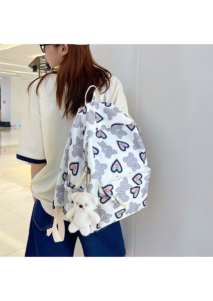 Japon Sevimli Ayı Kız Okul Çantası Kız Koreli Lise Öğrencisi Ortaokul Sırt Çantası Büyük Kapasiteli Sırt Çantası (Yurt Dışından) fırsatları