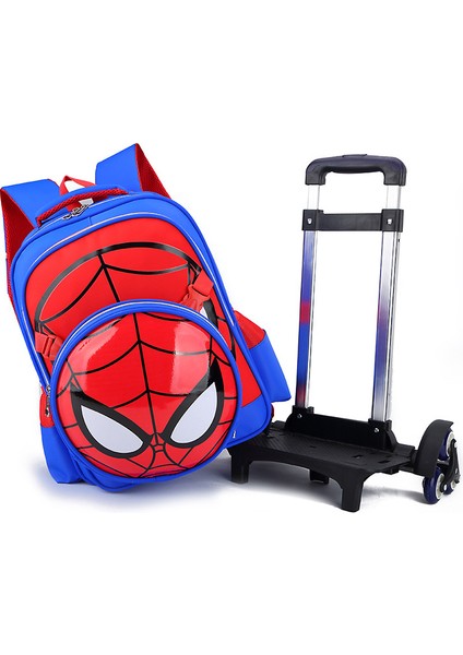 Çocuk Altı Tekerlekli Örümcek Adam Arabası Okul Çantası Ilköğretim Okulu Erkek Sınıf 2-5 Altı Tekerlekli Ayrılabilir (Yurt Dışından) fırsatları