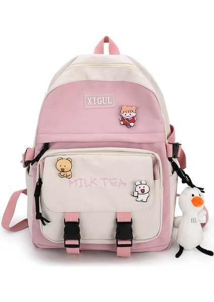 Ilkokul Okul Çantası Yeni Ikinci Ila Altıncı Sınıf Yük Azaltma Sırt Çantası Kadın Naylon Büyük Kapasiteli Sırt Çantası (Yurt Dışından)