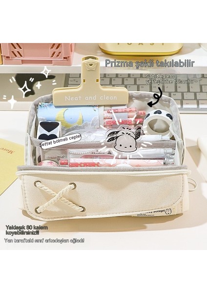 Yüksek Değerli Pamuklu Ip Prizma Kalem Çantaları Ins Japon Büyük Kapasiteli Basit Kalem Kutusu Ilkokul Kız Versiyonu Kırtasiye Kutusu (Yurt Dışından) indirimleri