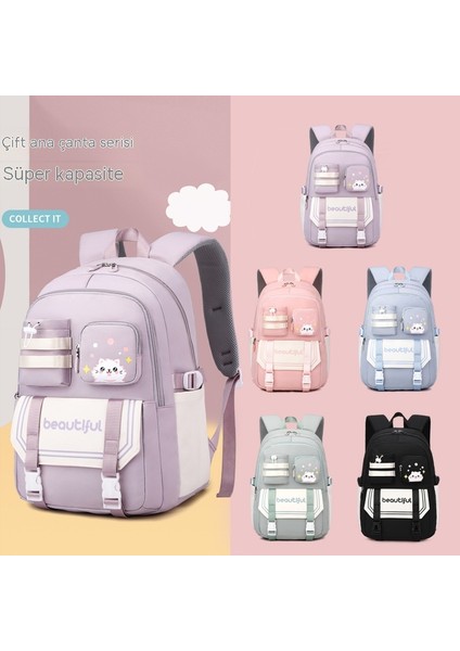 Kızlar Ortaokul Öğrencileri Okul Çantaları Yüksek Kaliteli Büyük Kapasiteli Sırt Çantası (Yurt Dışından) modelleri