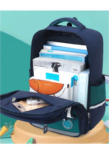 Ilköğretim Okul Çantası Çocuk Yeni Stil Erkek ve Kız Sıcak Satış Omurga Koruma Okul Çantası (Yurt Dışından) fiyatları