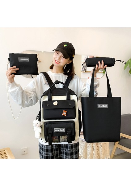 23 Yeni Tuval Dört Parçalı Sırt Çantası (Yurt Dışından) fiyatları