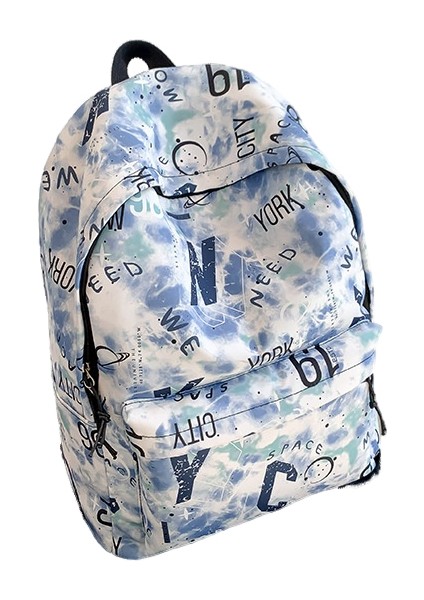 Graffiti Tarzı Rahat Sırt Çantası Eğitim Çantası Kadın Sırt Çantası Erkek Öğrenci Çantası Su Itici (Yurt Dışından)
