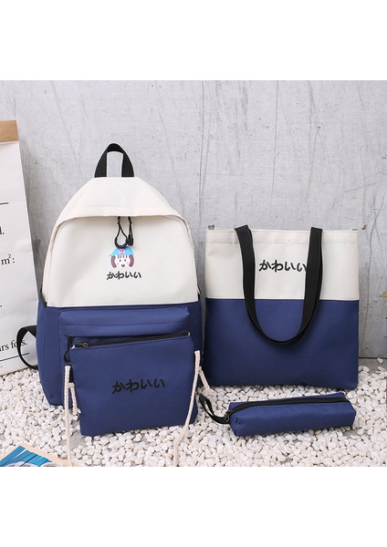 Öğrenci Dört Parçalı Okul Çantası Tuval Baskı (Yurt Dışından) fırsatları