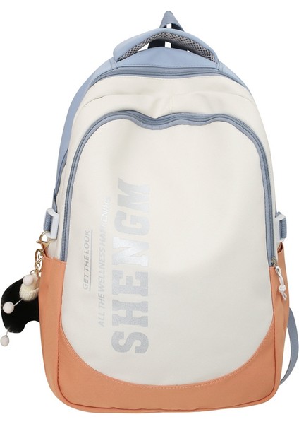 Dikişli Kadın Sırt Çantası Su Geçirmez Ultra Hafif Kolej Tarzı Ortaokul ve Lise Öğrenci Çantası (Yurt Dışından) fırsatları