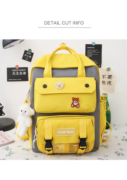 23 Yeni Tuval Dört Parçalı Sırt Çantası (Yurt Dışından) indirimleri