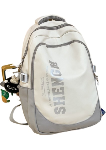 Dikişli Kadın Sırt Çantası Su Geçirmez Ultra Hafif Kolej Tarzı Ortaokul ve Lise Öğrenci Çantası (Yurt Dışından) fiyatları