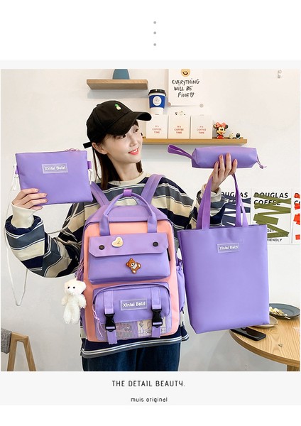 23 Yeni Tuval Dört Parçalı Sırt Çantası (Yurt Dışından) fiyatları