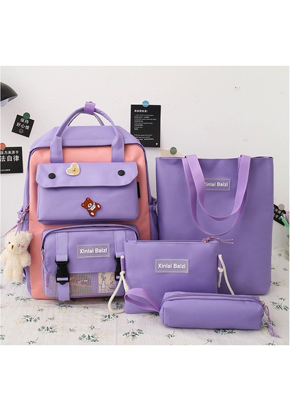 23 Yeni Tuval Dört Parçalı Sırt Çantası (Yurt Dışından) modelleri