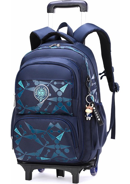 Ortaokul ve Ilkokul Öğrencileri Için Arabası Okul Çantası Büyük Kapasiteli Erkek Moda Sırt Çantası (Yurt Dışından)