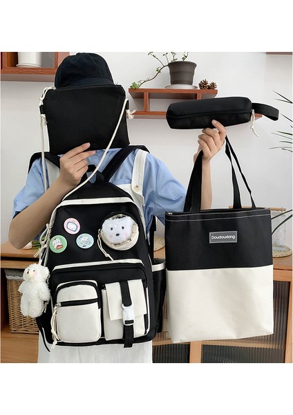 Ilkokul Okul Çantası Dört Parçalı Yeni Gelgit Serin Sırt Çantası Üç Ila Beş Altı Sınıf Büyük Kapasiteli Sırt Çantası (Yurt Dışından) fiyatları