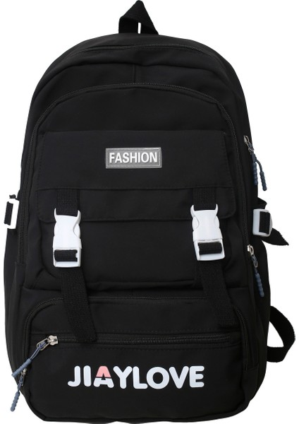 Öğrenci Okul Çantası Sırt Çantası Büyük Kapasiteli Naylon Kumaş Rahat Sırt Çantası Öğrenci Bilgisayar Sırt Çantası (Yurt Dışından)