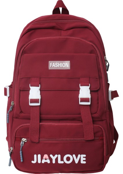 Öğrenci Okul Çantası Sırt Çantası Büyük Kapasiteli Naylon Kumaş Rahat Sırt Çantası Öğrenci Bilgisayar Sırt Çantası (Yurt Dışından)