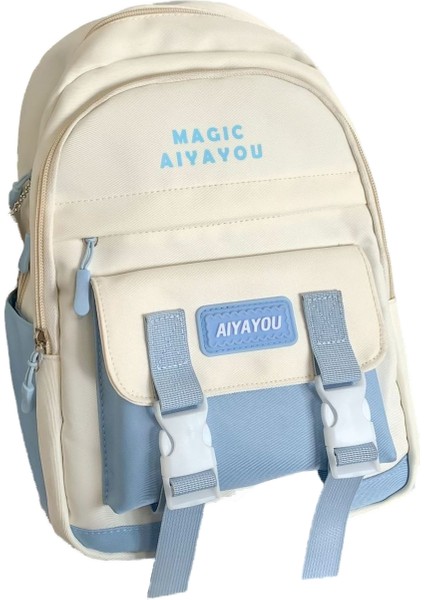 Yüksek Görünümlü Sırt Çantası, Ortaokul ve Lise Taşınabilir Sırt Çantası, Öğrenci Çantası, Gündelik Seyahat Çantası (Yurt Dışından)