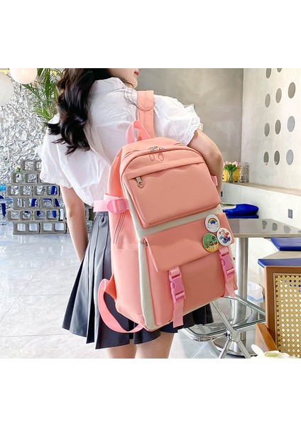Okul Çantası Kız Kore Lise Öğrencisi Kampüs Tarzı Moda Sırt Çantası Japon Sevimli Kız Lise Büyük Kapasiteli Omuzlar (Yurt Dışından) fiyatları