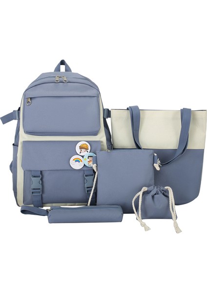 Okul Çantası Kız Kore Lise Öğrencisi Kampüs Tarzı Moda Sırt Çantası Japon Sevimli Kız Lise Büyük Kapasiteli Omuzlar (Yurt Dışından)