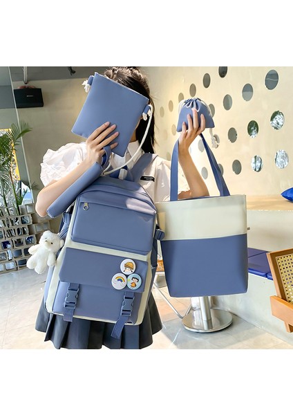 Okul Çantası Kız Kore Lise Öğrencisi Kampüs Tarzı Moda Sırt Çantası Japon Sevimli Kız Lise Büyük Kapasiteli Omuzlar (Yurt Dışından) modelleri