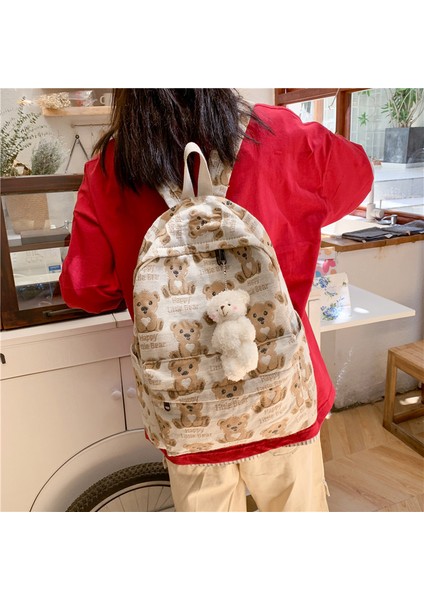 Sırt Çantası Moda Karikatür Kız Rahat Sırt Çantası Büyük Kapasiteli Basit Okul Çantası Ilköğretim ve Ortaokul Öğrencileri Için (Yurt Dışından) fırsatları