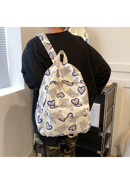 Rahat Çanta Çocuk Sırt Çantası Öğrenci Sırt Çantası Kadın Naylon Sırt Çantası Okul Çantası Sırt Çantası Kadın Erkek Küçük Taze (Yurt Dışından) modelleri