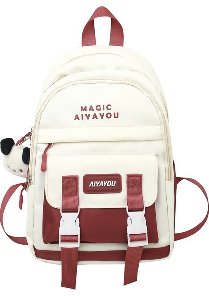 Yüksek Görünümlü Sırt Çantası, Ortaokul ve Lise Taşınabilir Sırt Çantası, Öğrenci Çantası, Gündelik Seyahat Çantası (Yurt Dışından)