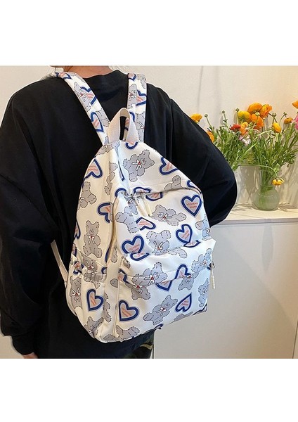 Rahat Çanta Çocuk Sırt Çantası Öğrenci Sırt Çantası Kadın Naylon Sırt Çantası Okul Çantası Sırt Çantası Kadın Erkek Küçük Taze (Yurt Dışından) modelleri