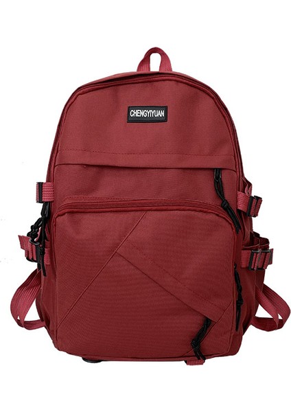 Sırt Çantası Üniversite Öğrencisi Okul Çantası Büyük Kapasiteli Basit Çift Rahat Sırt Çantası (Yurt Dışından) fiyatları