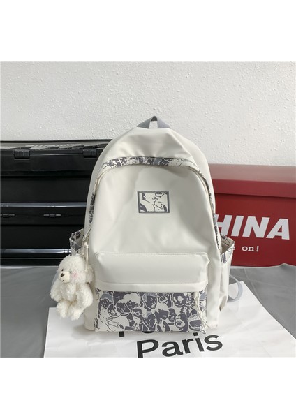 Kız Öğrenciler Için Sırt Çantası Yeni Niş Taşınabilir Büyük Kapasiteli Sırt Çantası Moda Soyut Baskı Sırt Çantası (Yurt Dışından) modelleri