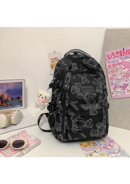 Sırt Çantası Büyük Kapasiteli Sırt Çantası Erkek Sırt Çantası Üniversite Öğrencisi Ortaokul Lise Öğrenci Çantası Graffiti Çanta (Yurt Dışından) modelleri