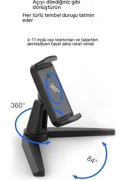 Tembel Insanlar Için Çok Fonksiyonlu Cep Telefonu 360 Derece Dönebilen Taşınabilir Stand (Yurt Dışından)