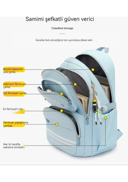 Yeni Okul Çocuğu Çocuk Okul Çantası, Kız Sırt Çantası, Hafif Okul Çantası, Kız Uygulanabilir (Yurt Dışından) fırsatları
