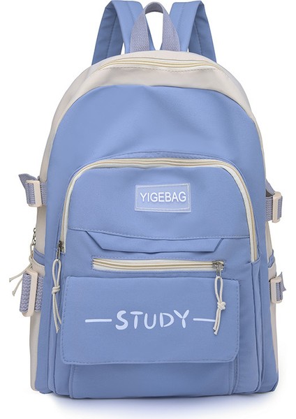 Gündelik Sırt Çantası, Tatlı Edebi Kızın Gezi Saklama Çantası, Büyük Kapasiteli Basit Öğrenci Okul Çantası (Yurt Dışından) modelleri