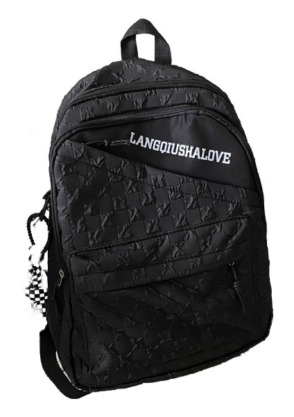 Ortaokul Öğrencisi Sırt Çantası Moda Ekose Kadın Rahat Omuz Çantası Büyük Kapasiteli Basit Kızlar Için Okul Çantası (Yurt Dışından)