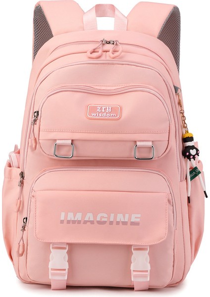 Yeni Okul Çocuğu Okul Çantası, Sırt Çantası, Kızlar Için Uygun Büyük Kapasiteli Hafif Okul Çantası (Yurt Dışından)