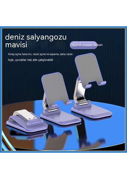 Metal Stand Tembel Cep Telefonu Tablet Katlanır Stand Cep Telefonu Standı (Yurt Dışından)