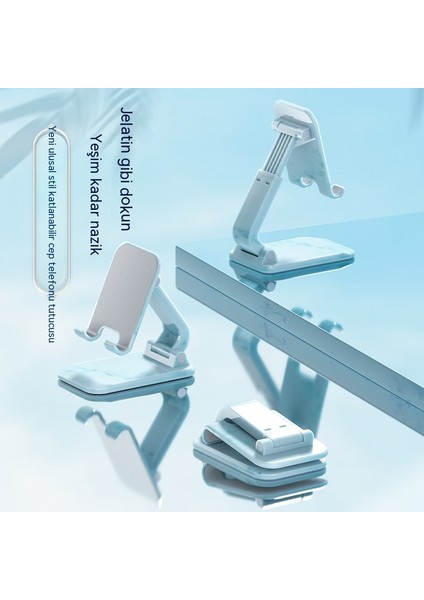 Ulusal Stil Tablet Masaüstü Standı Çok Fonksiyonlu Katlanır Kaldırma Mavi ve Beyaz Porselen Cep Telefonu Tutucusu (Yurt Dışından) fırsatları