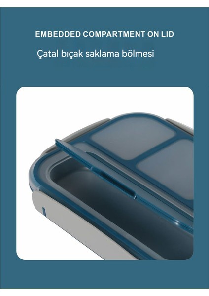 Gıda Sınıfı Taze Öğle Yemeği Kutusu, 1300ML Kapasitesi (Yurt Dışından)