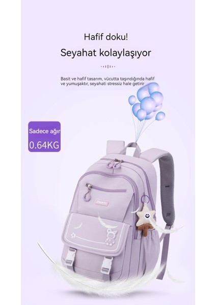 Ilkokul Okul Çantası, Büyük Kapasiteli Ortaokul Okul Çantası, Yüksek Kaliteli Hafif Okul Çantası Üniversite Öğrencileri, Erkekler ve Kızlar Için Uygun (Yurt Dışından)