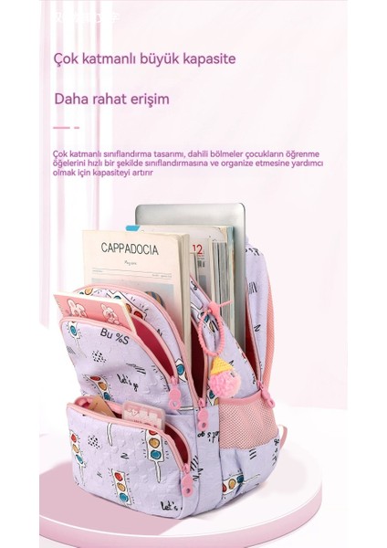 Yeni Çocuk Okul Çantası Ilkokul 3-6. Sınıf Sırt Çantası, Kız Okul Çantası (Yurt Dışından) fırsatları