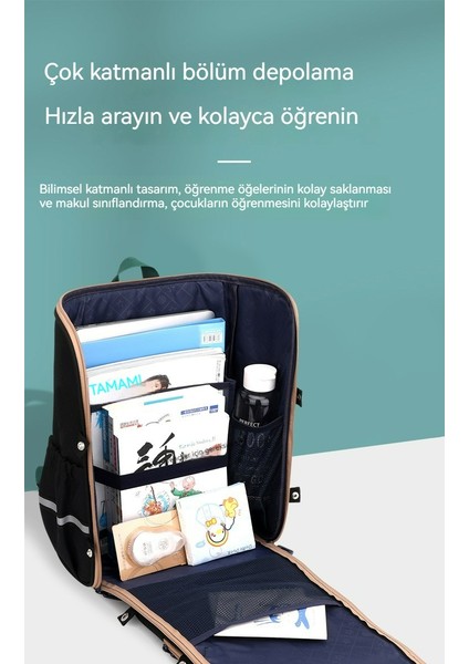 Su Geçirmez Omurga Büyük Kapasiteli Erkek ve Kadın Öğrenci Sırt Çantası (Yurt Dışından) fırsatları